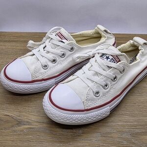 Converse Junior Textile Sneakers Unisex Low Top Kids Shoes Boy Or Girl Sz 1 EUC!